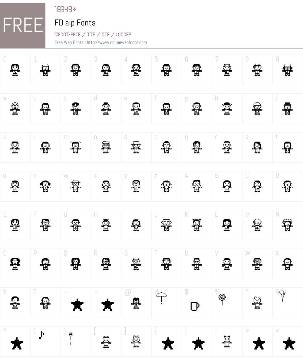 FD Font Screenshots