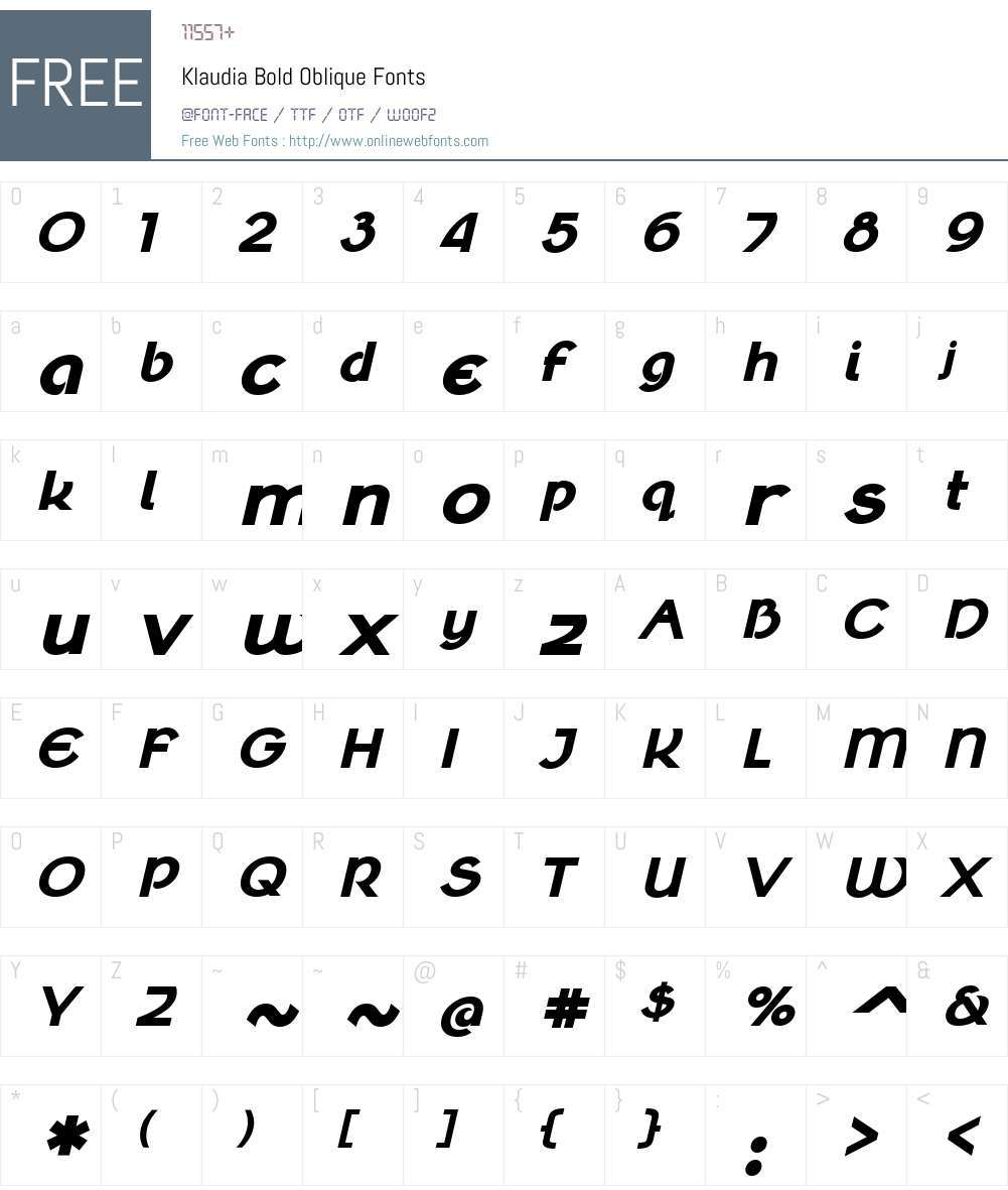 Klaudia Font Screenshots
