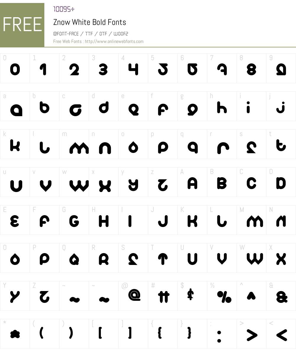Znow White Font Screenshots
