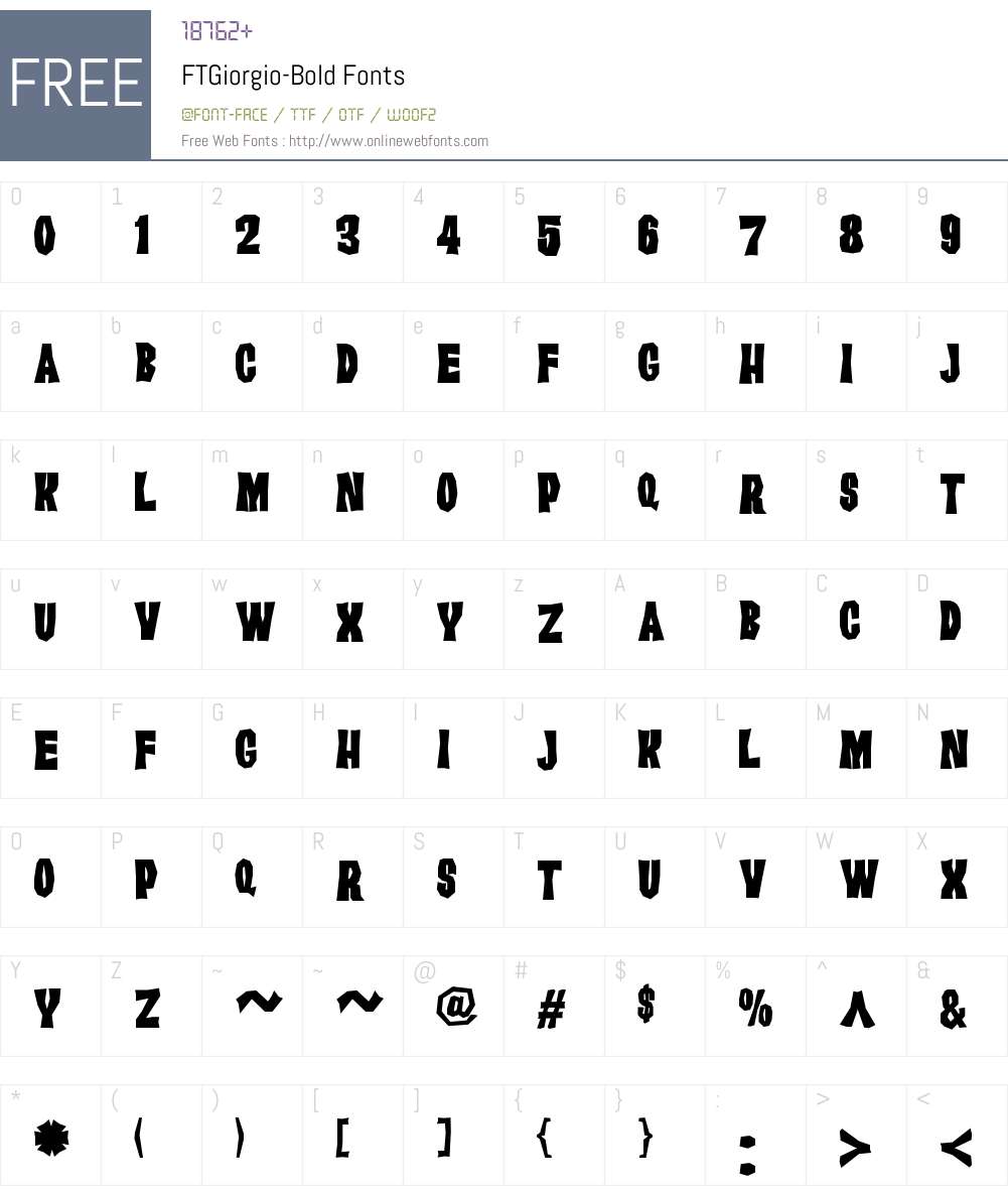 FT Giorgio Font Screenshots