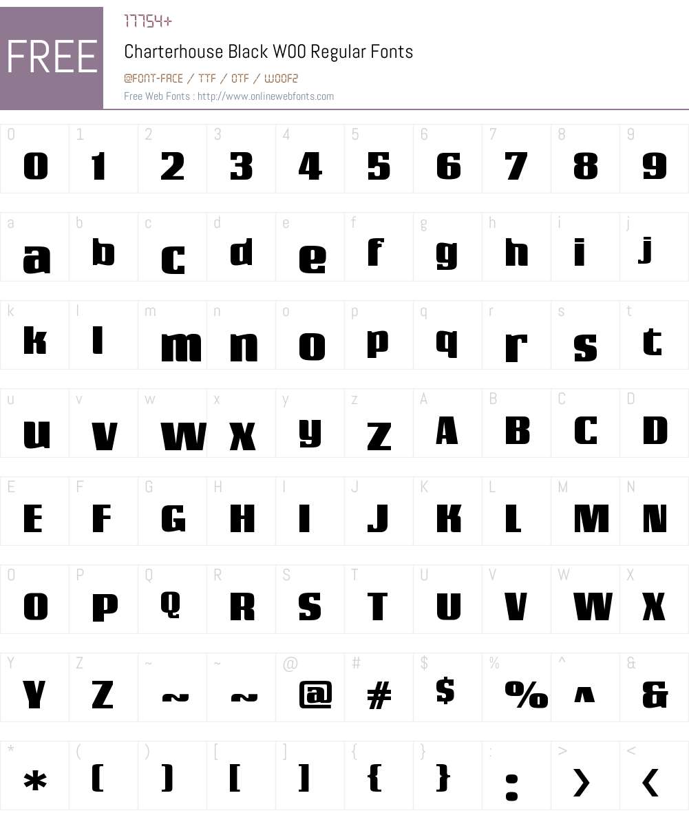 Charterhouse Font Screenshots