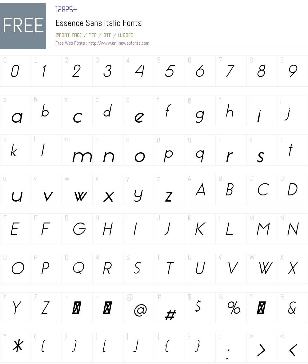 Essence Sans Font Screenshots