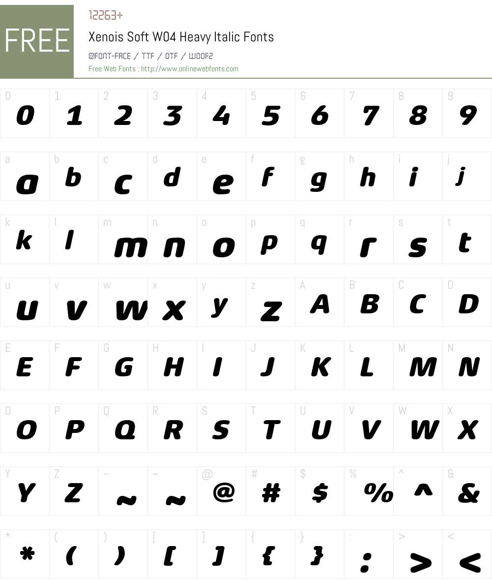 Xenois Soft Font Screenshots