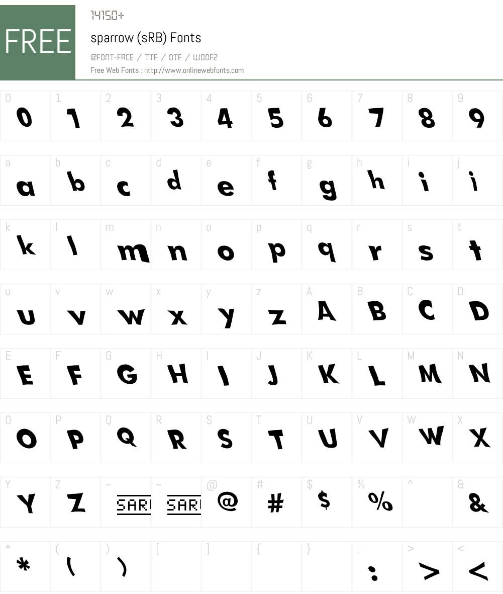 sparrow (sRB) Font Screenshots