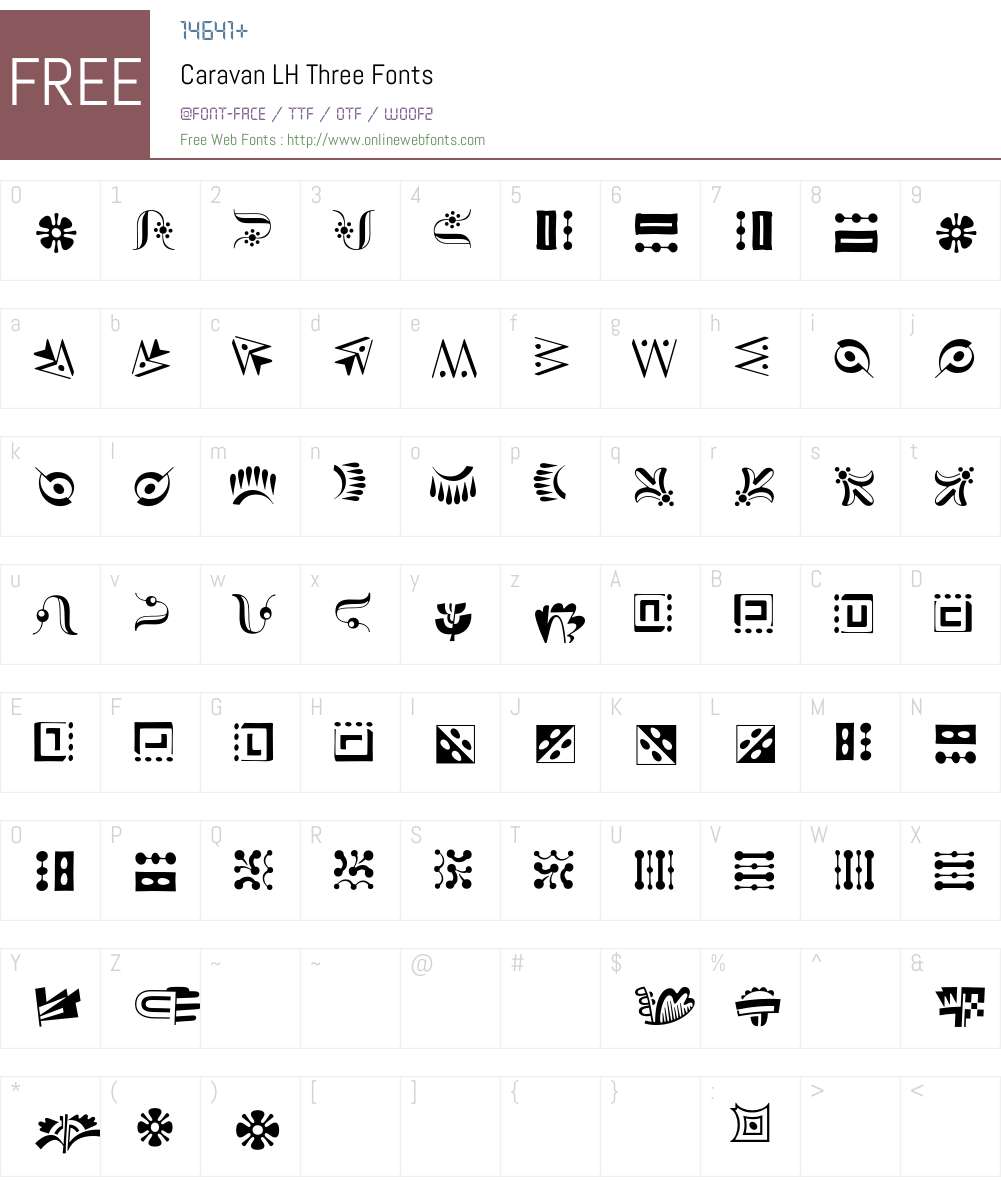 Caravan LH Font Screenshots