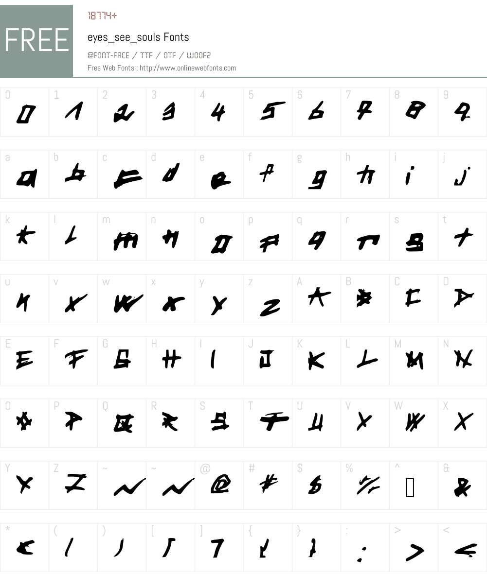 eyes_see_souls Font Screenshots