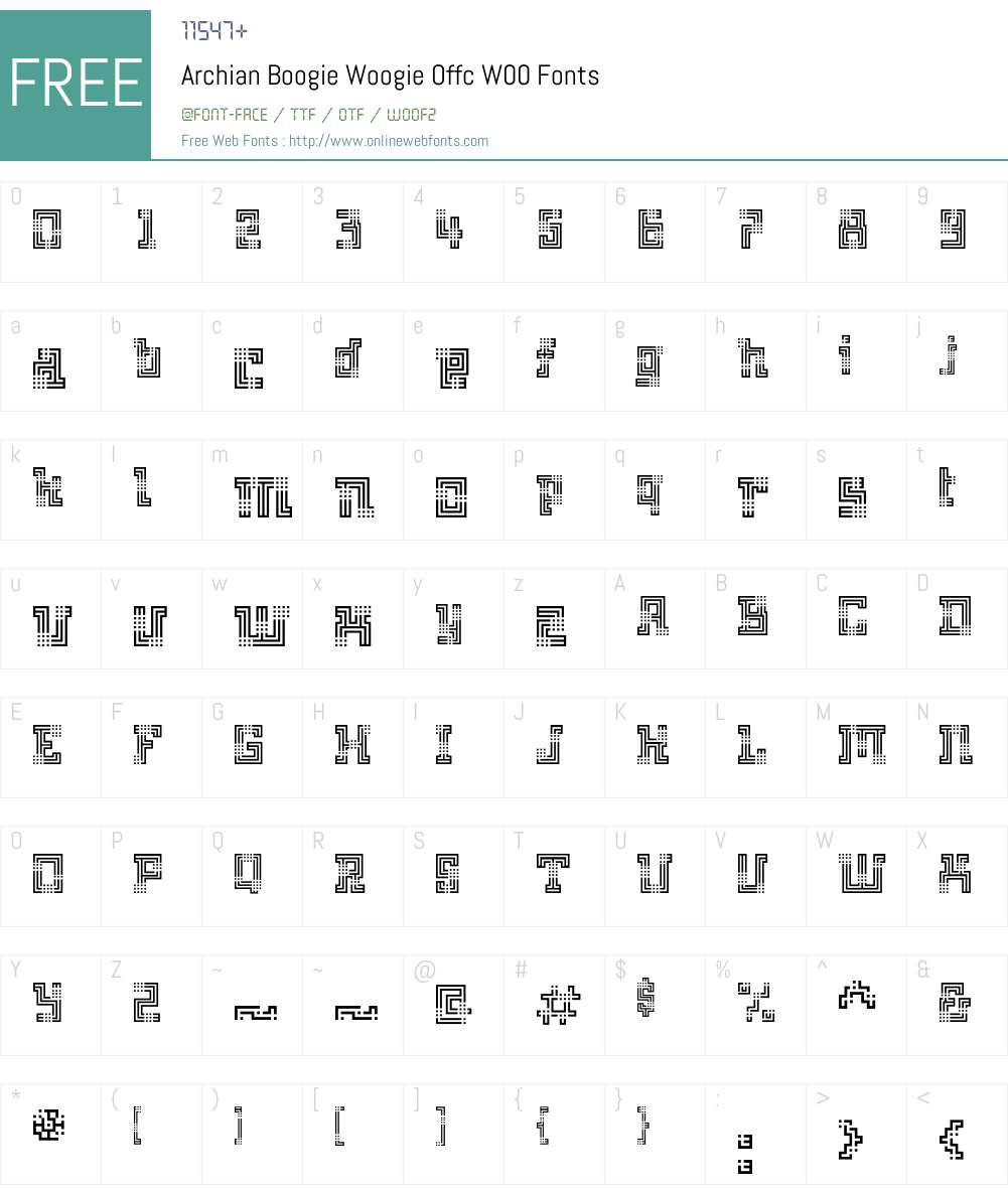 FF Archian Font Screenshots