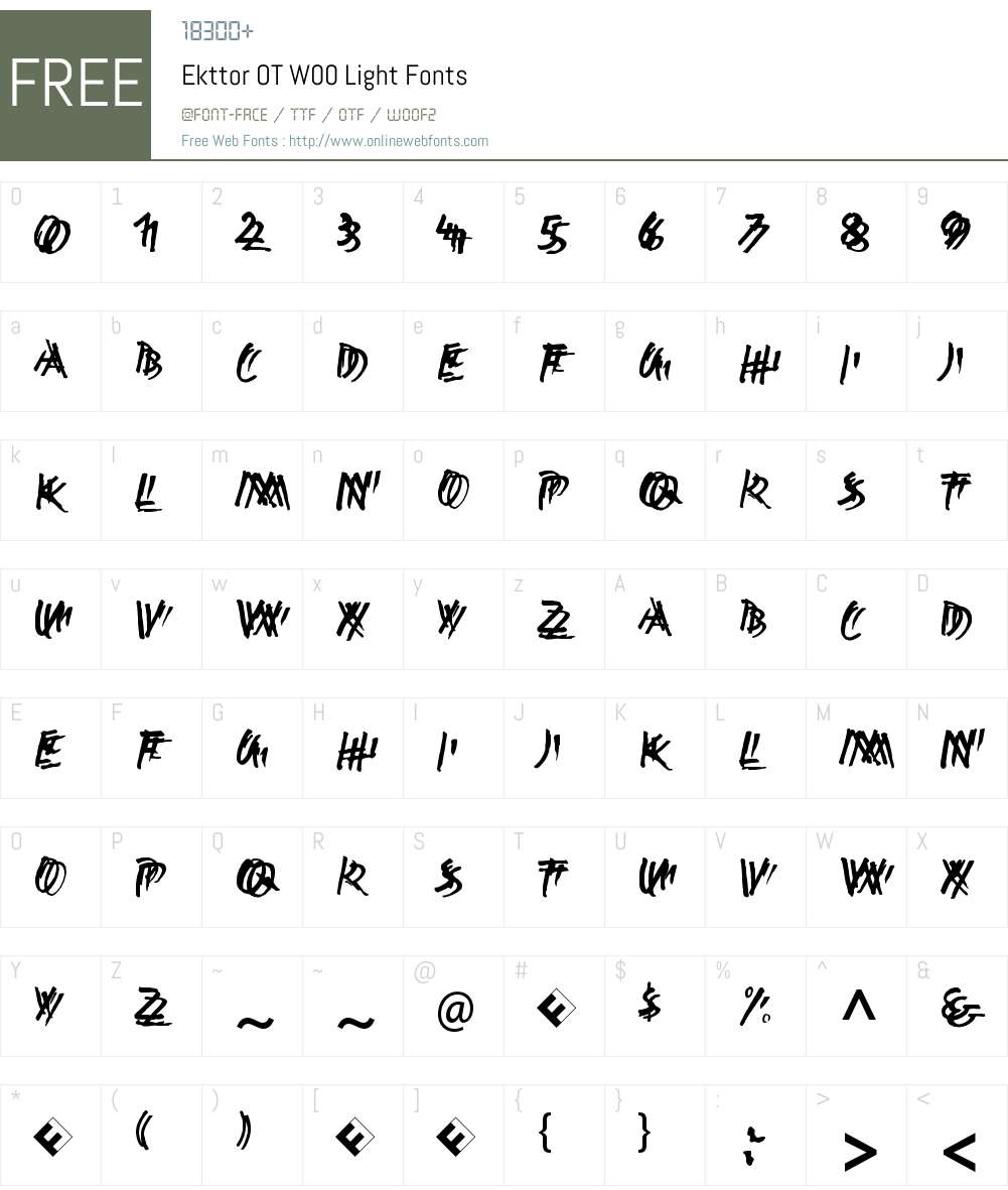 FF Ekttor Font Screenshots