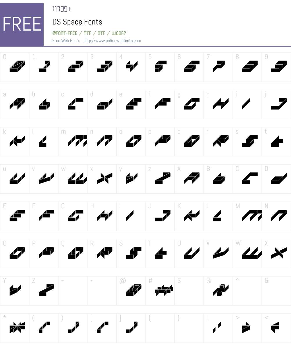 DS Space Font Screenshots