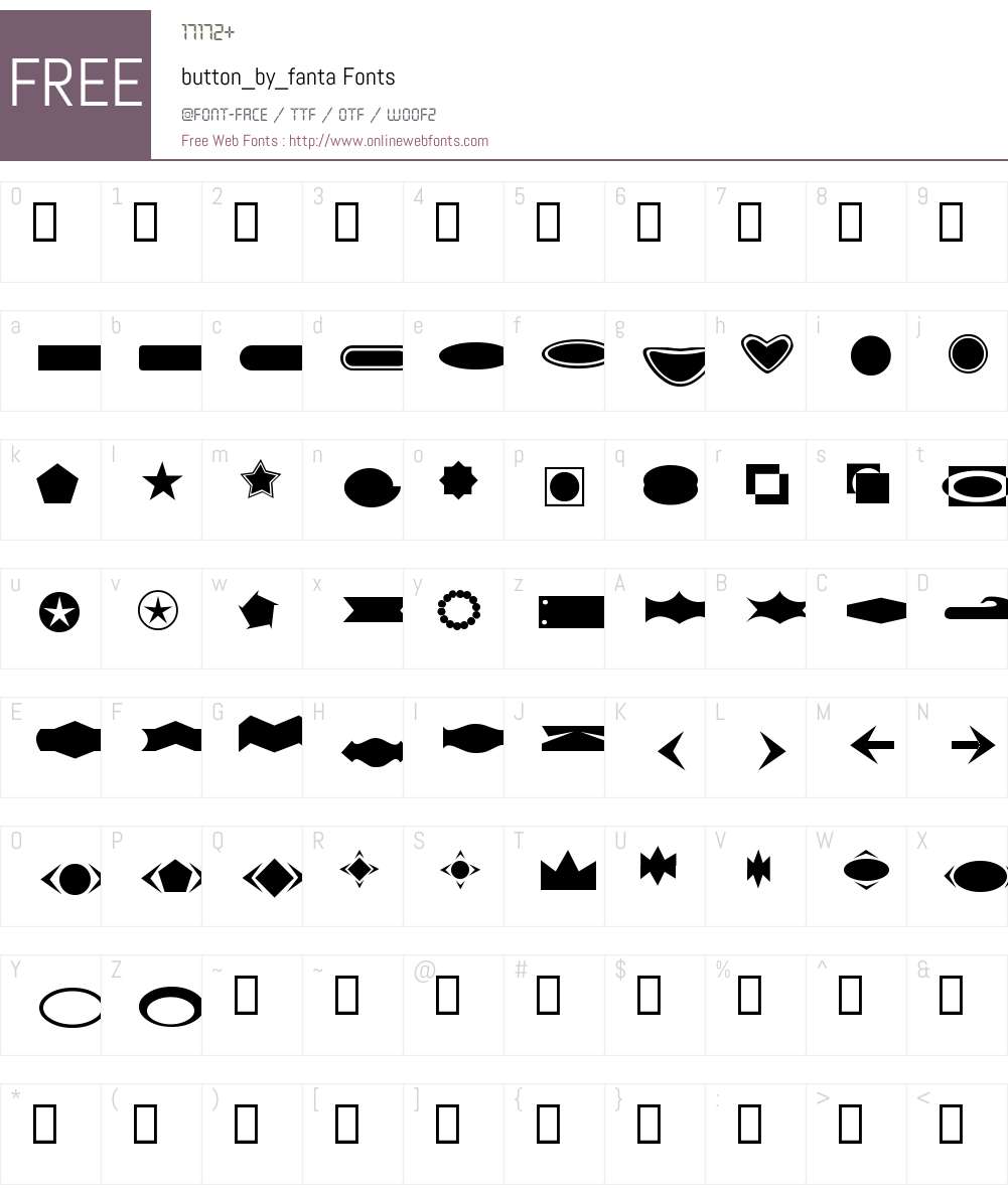 button_by_fanta Font Screenshots