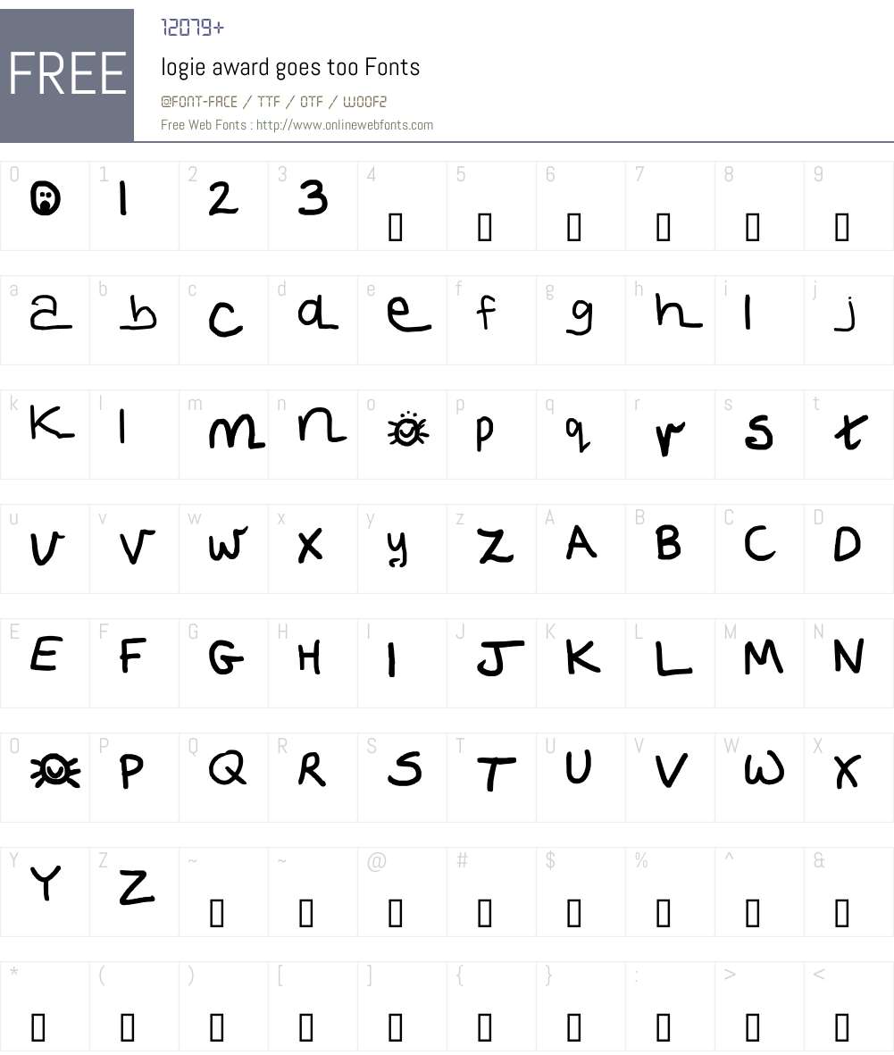 logie award goes too Font Screenshots