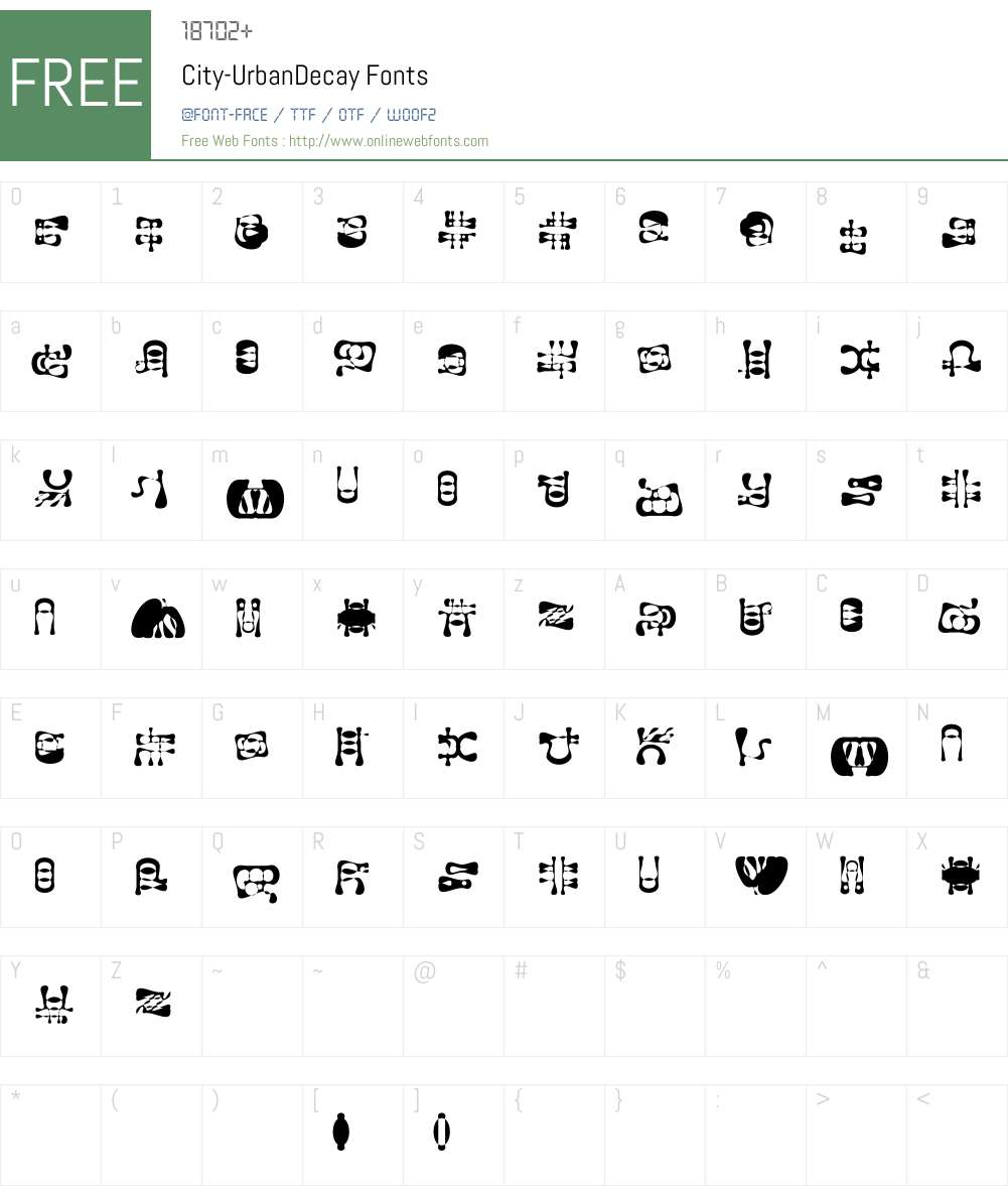 City Font Screenshots