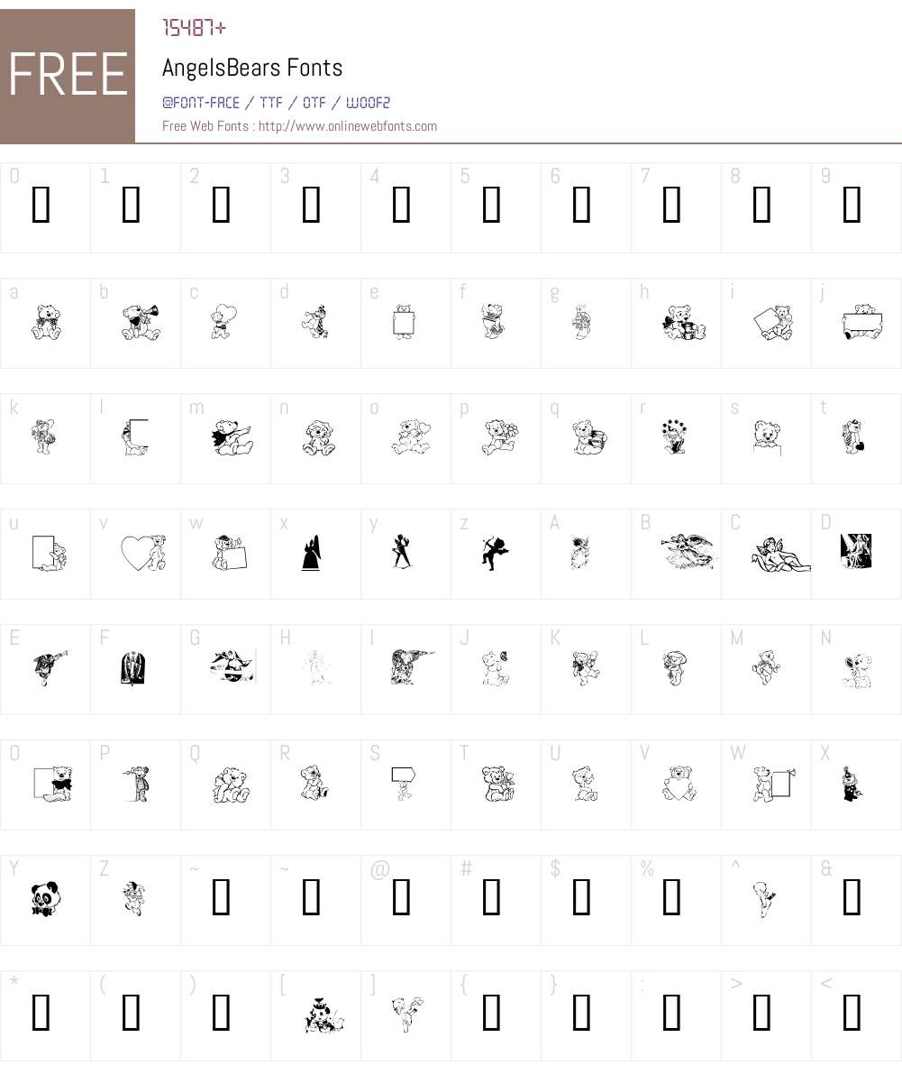 AngelsBears Font Screenshots
