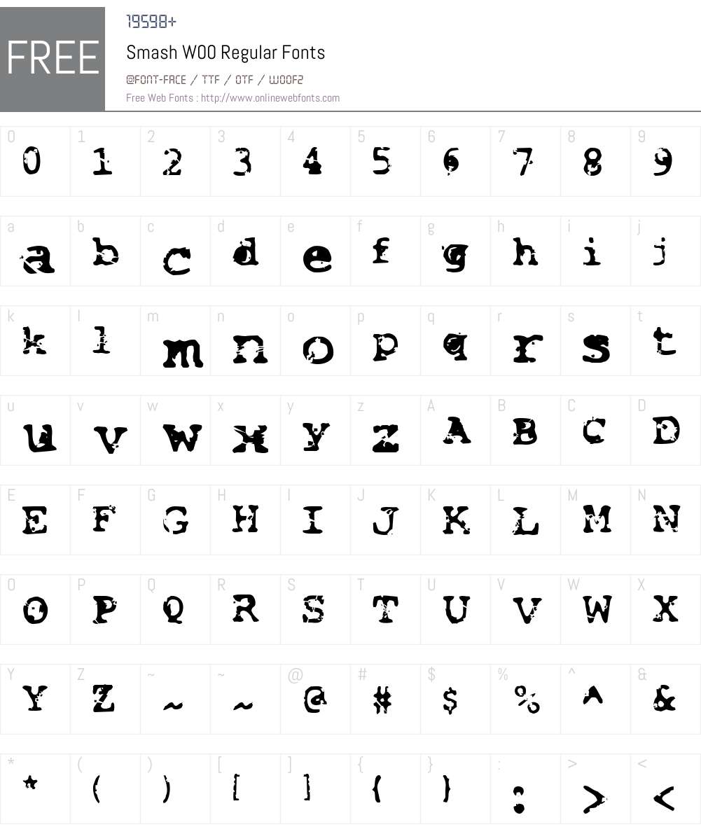 Smash Font Screenshots