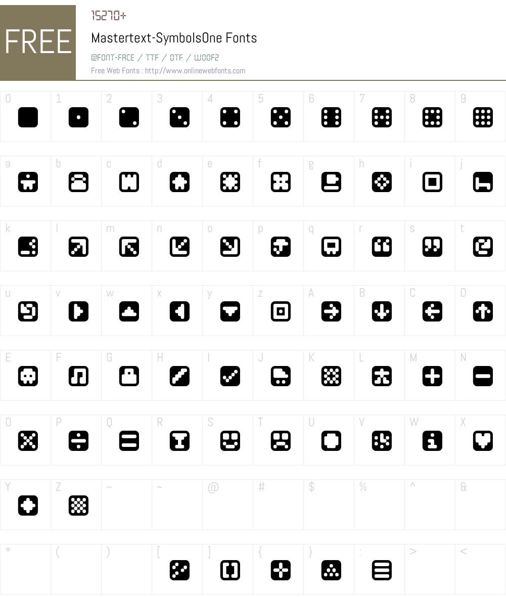 Mastertext Font Screenshots