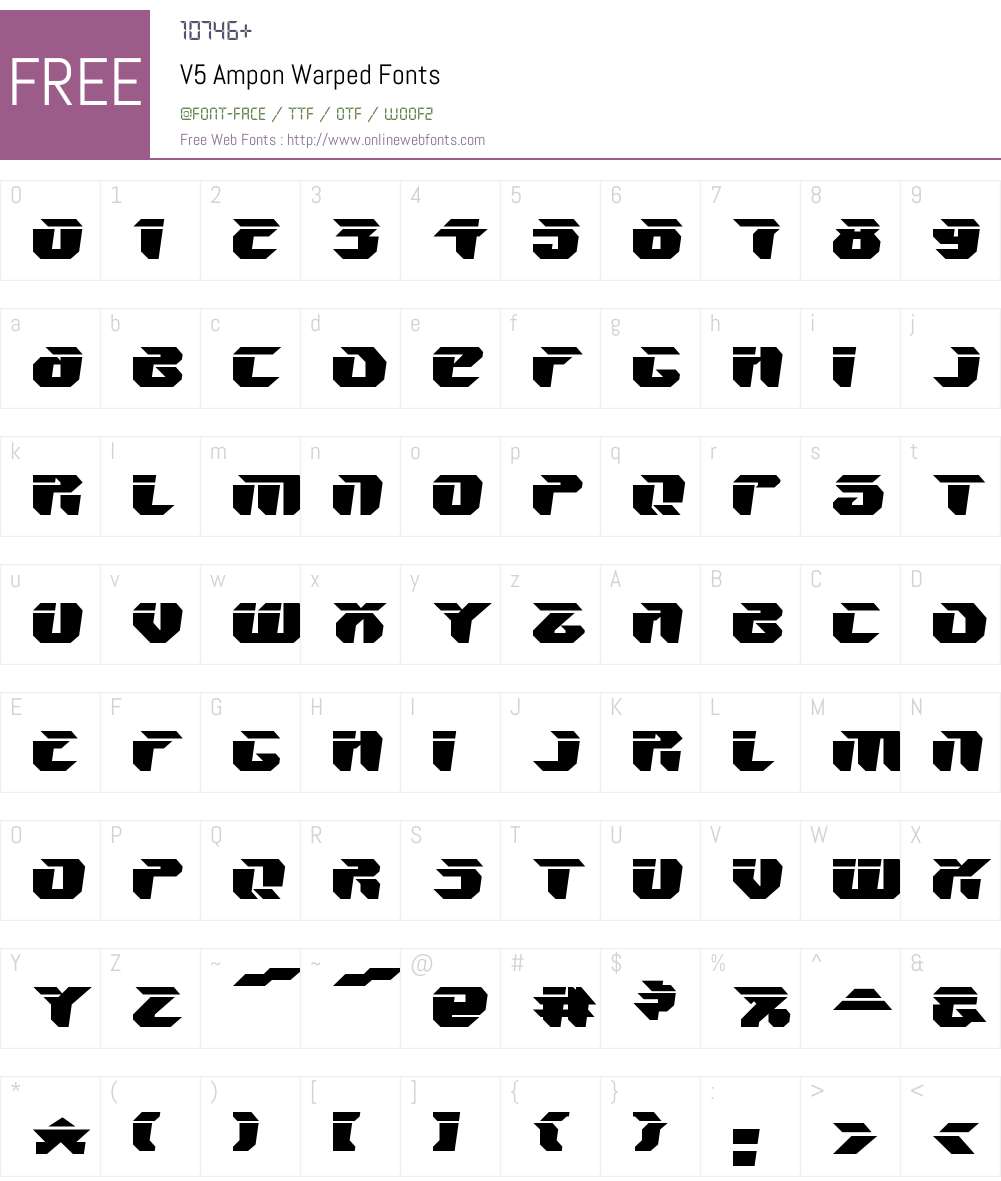 V5 Ampon Font Screenshots
