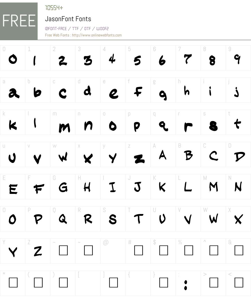 JME Font Screenshots