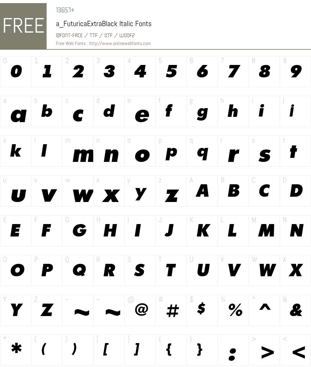 a_FuturicaExtraBlack Font Screenshots