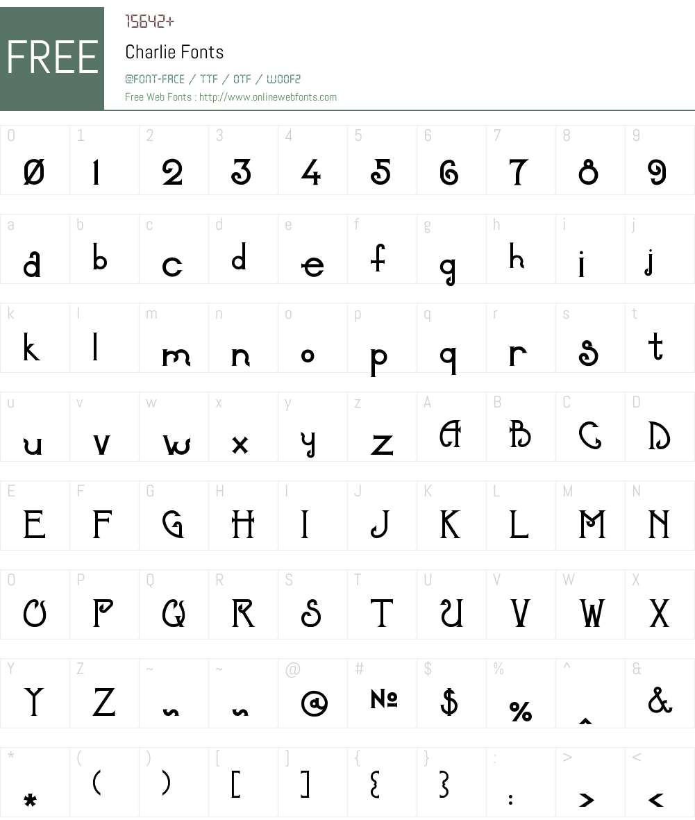 Charlie Font Screenshots