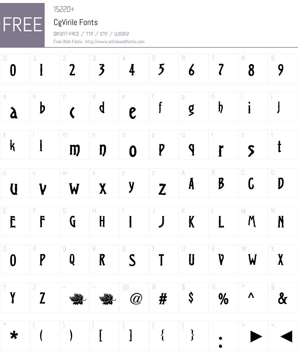 Cg Font Screenshots