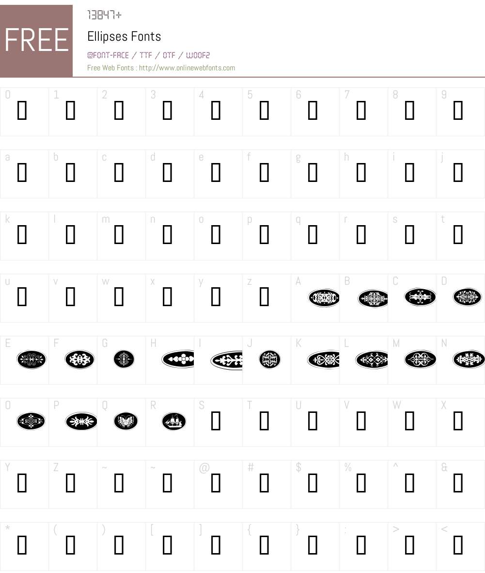 Ellipses Font Screenshots