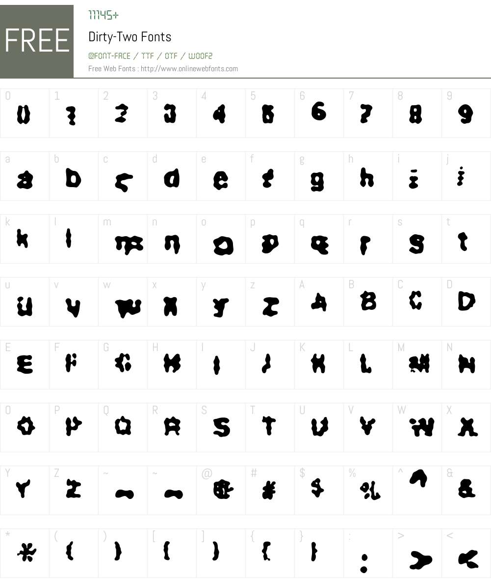 Dirty Font Screenshots