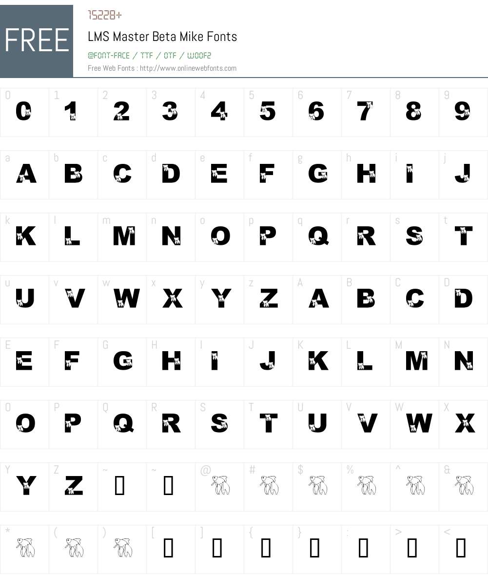 LMS Master Beta Mike Font Screenshots