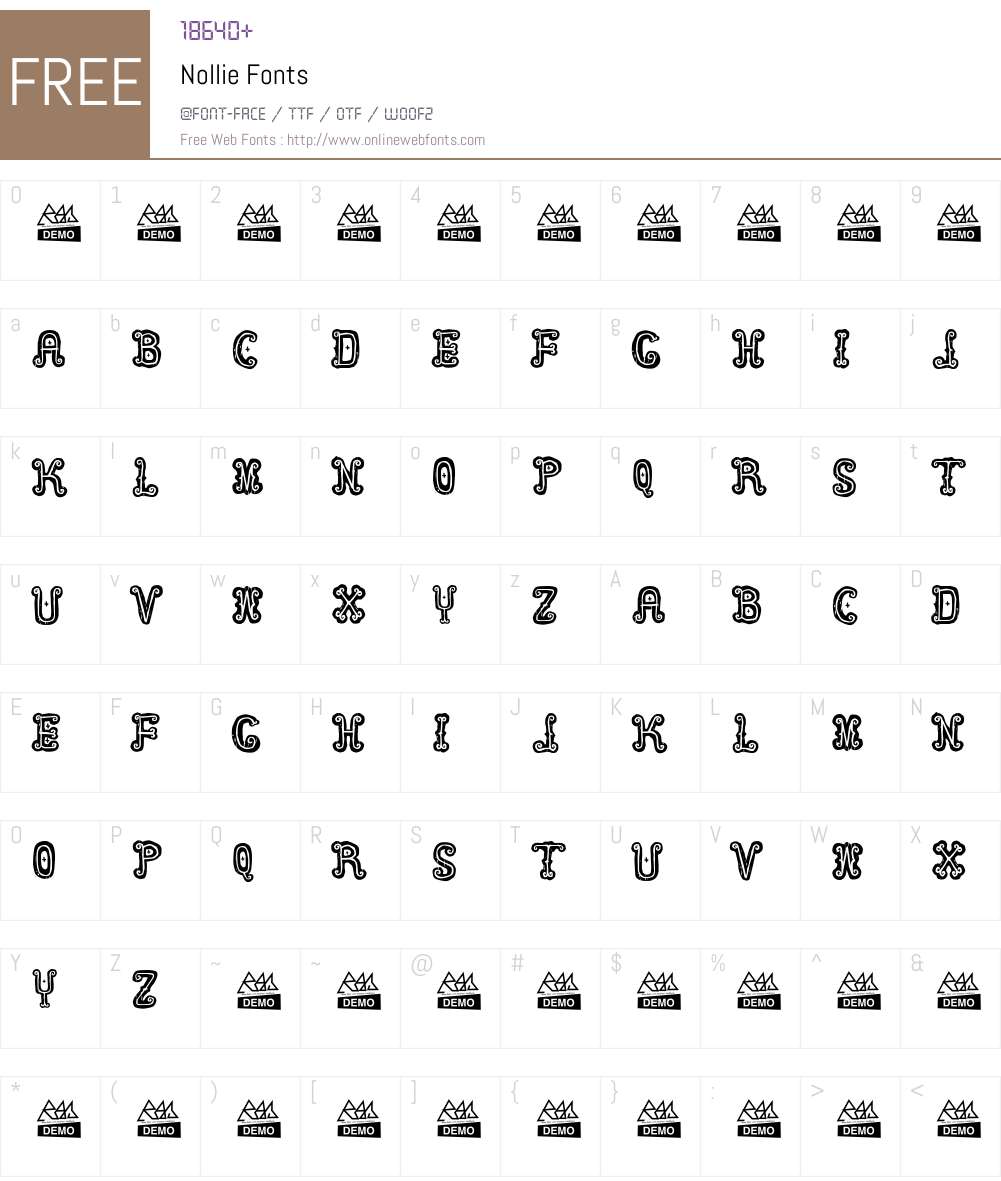 Nollie Font Screenshots
