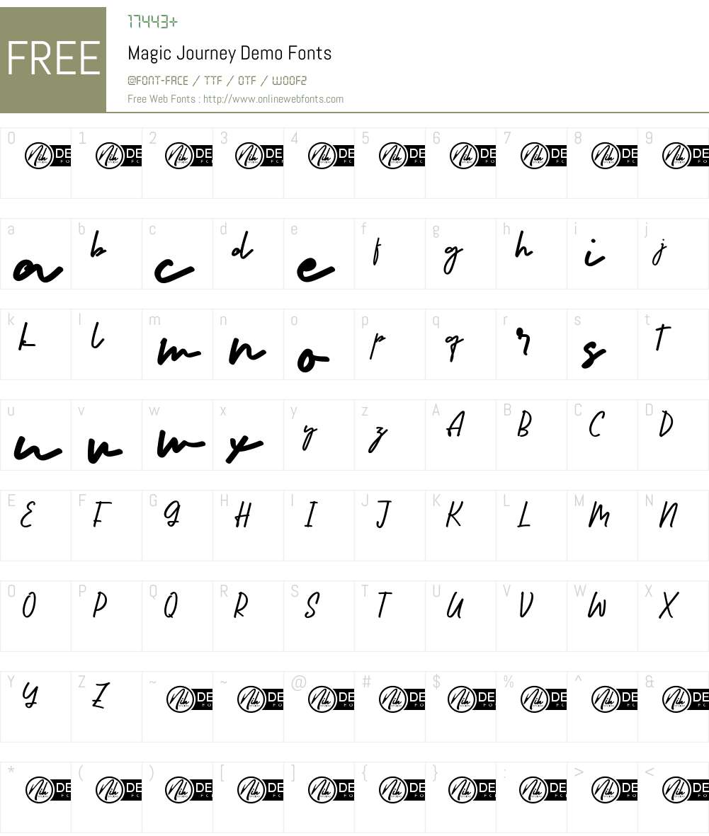 Magic Journey Demo 1.005;Fontself Maker 3.5.7 Fonts Free Download ...