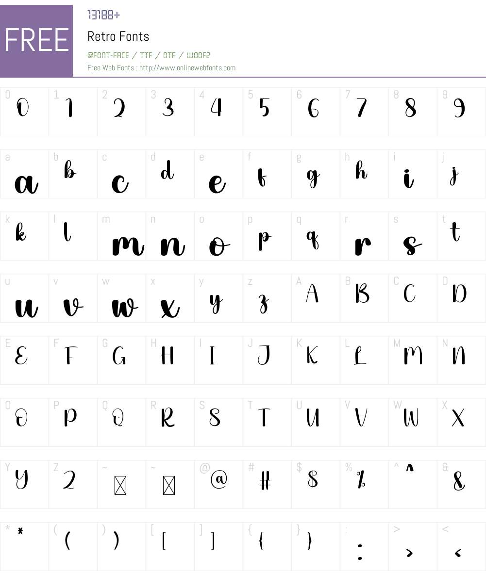 Retro 1.002;Fontself Maker 3.5.9 Fonts Free Download - OnlineWebFonts.COM