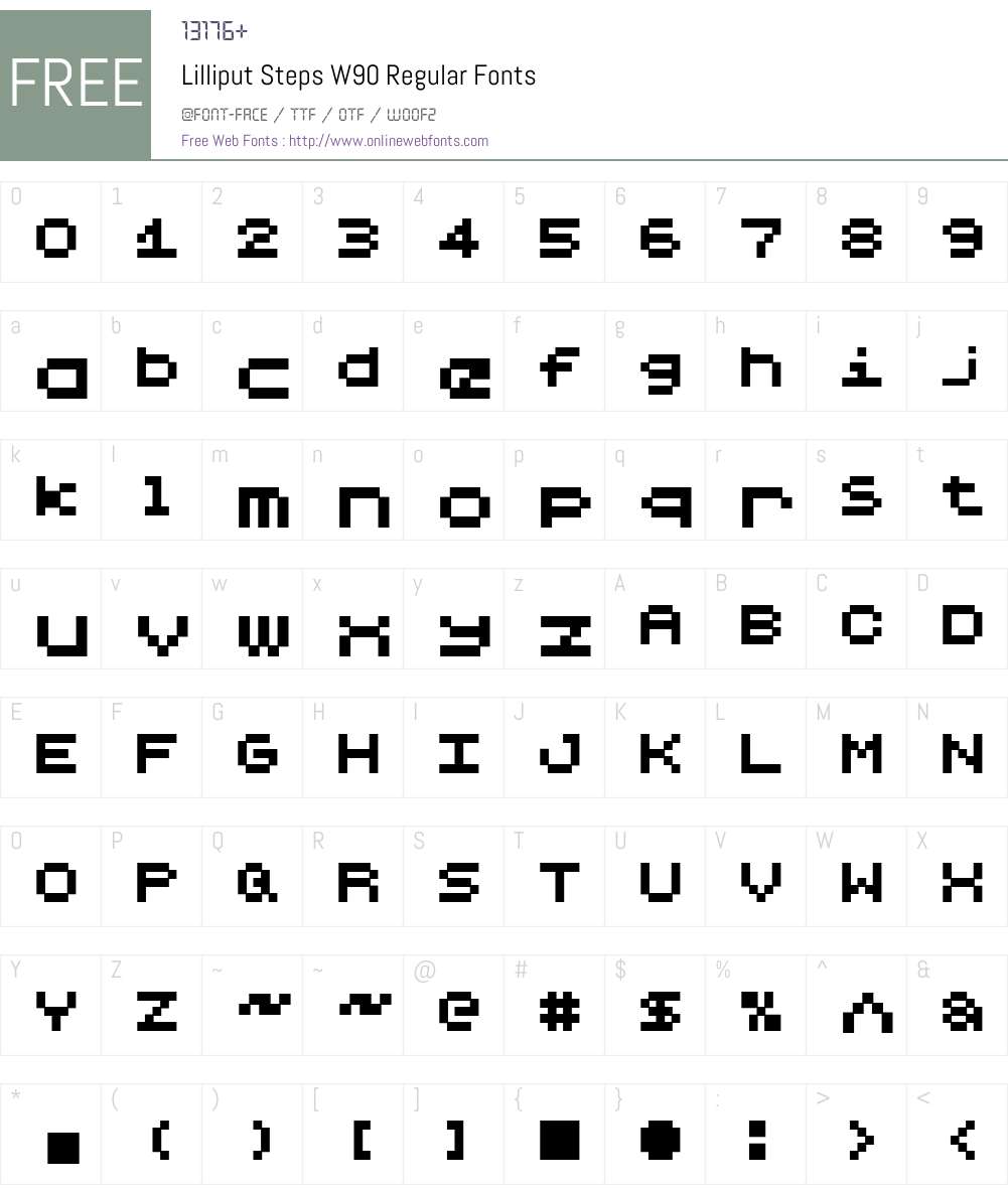 LilliputStepsW90-Regular Font Screenshots