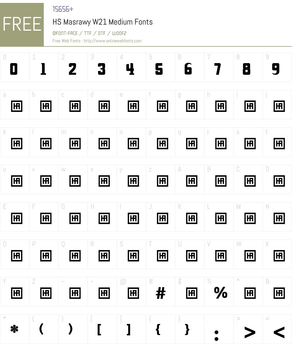 HS Masrawy Font Screenshots