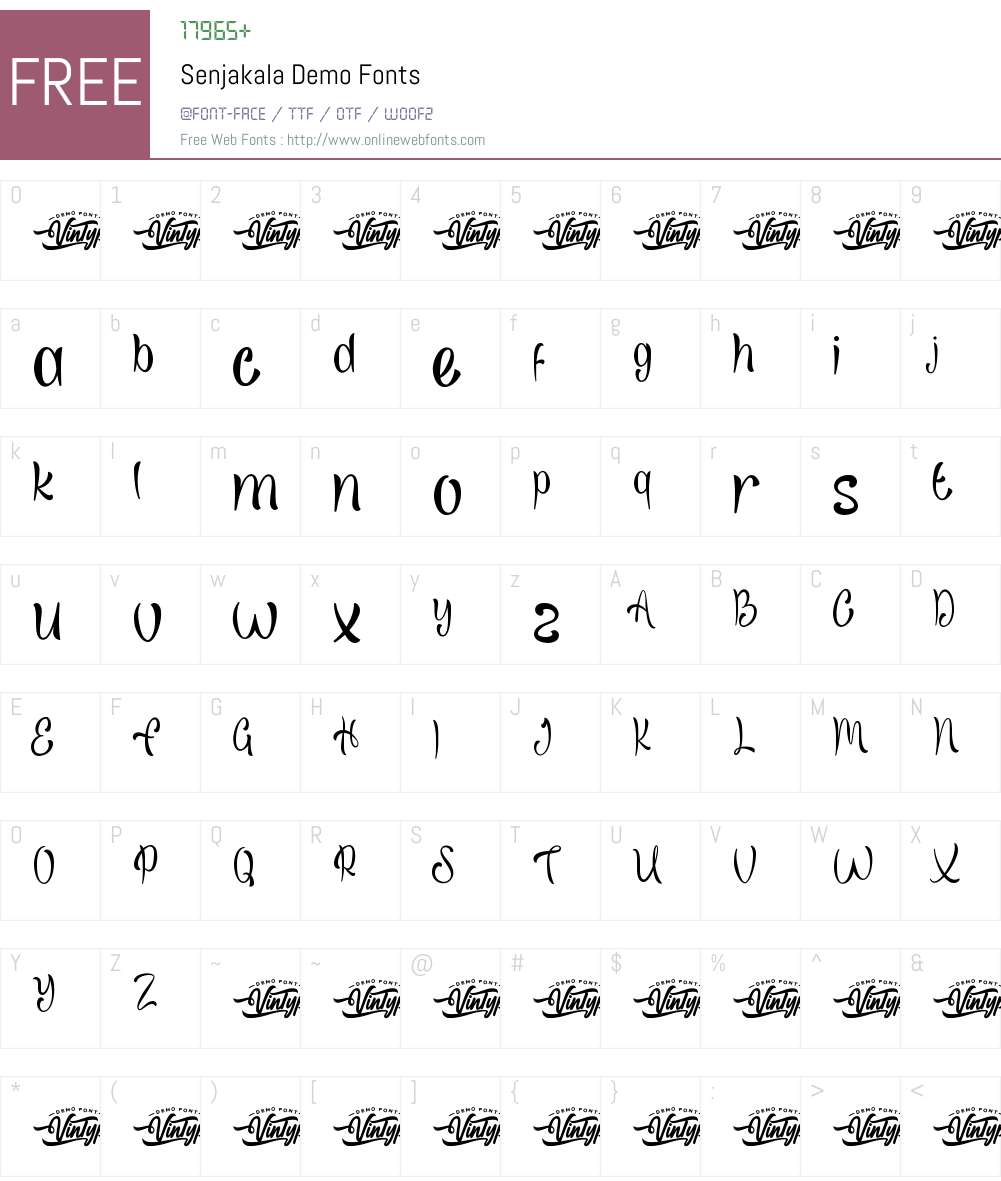 Senjakala Demo 1.002;Fontself Maker 3.5.7 Fonts Free Download ...