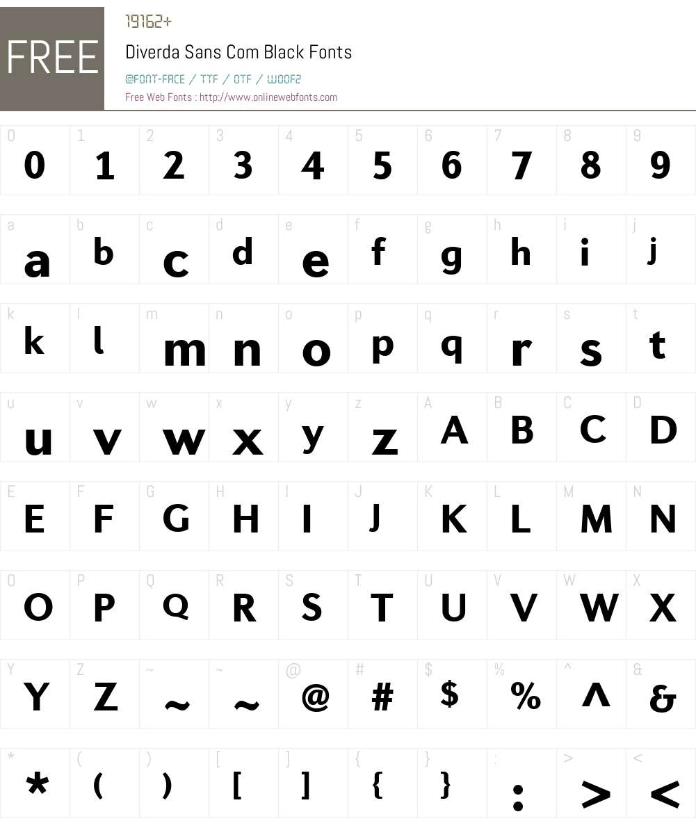 Diverda Sans Com Font Screenshots