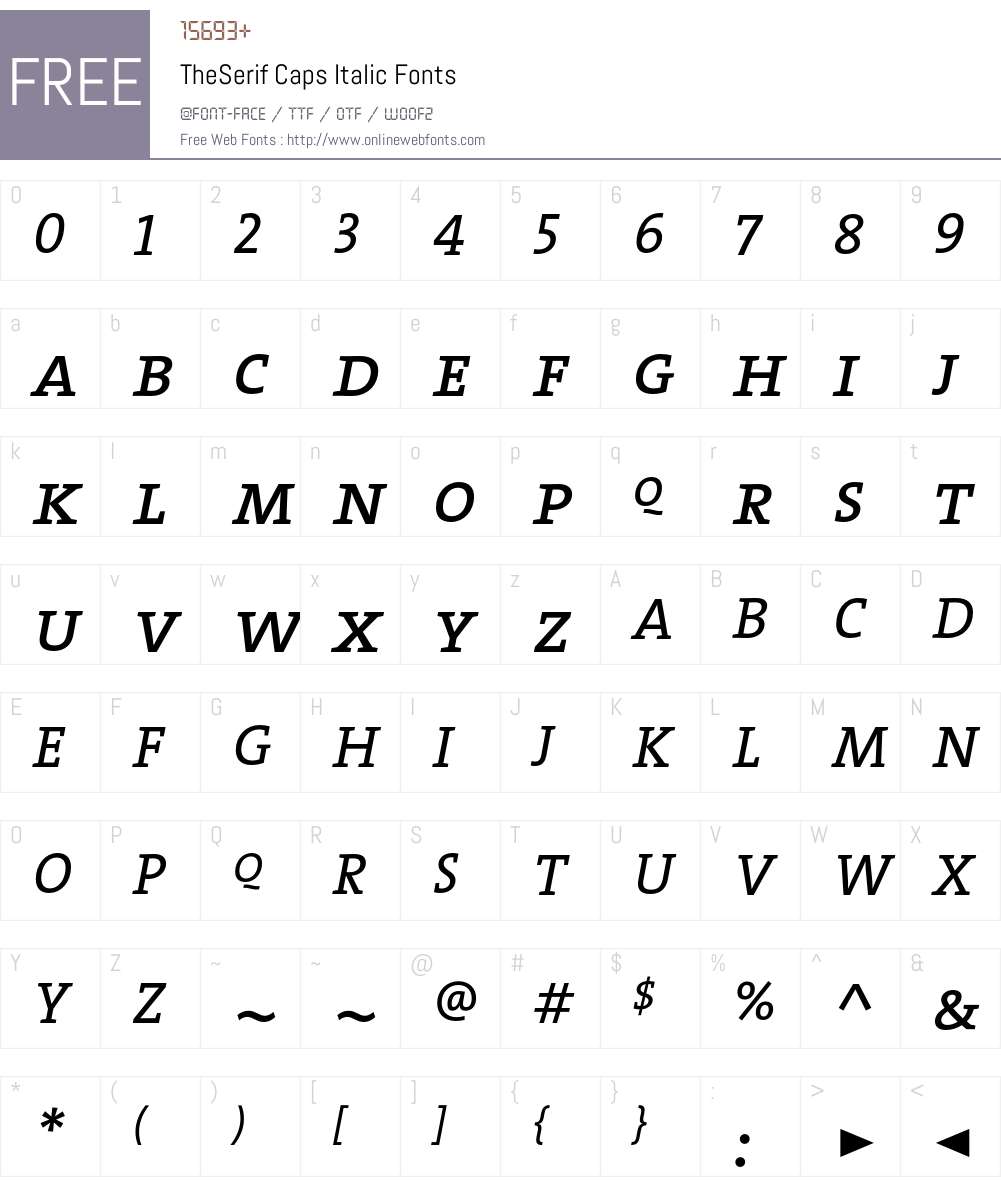 The Serif- Font Screenshots