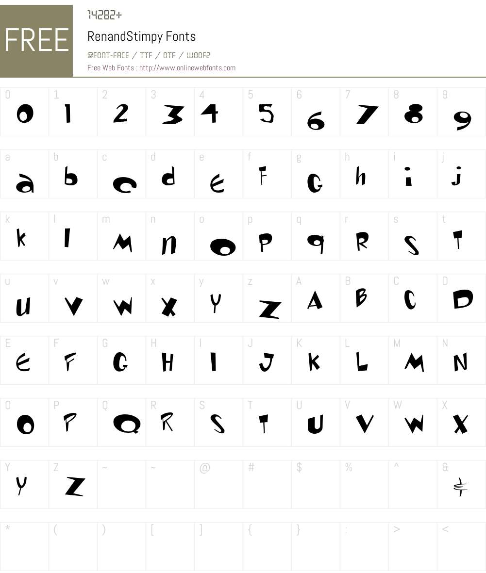 Renand Font Screenshots