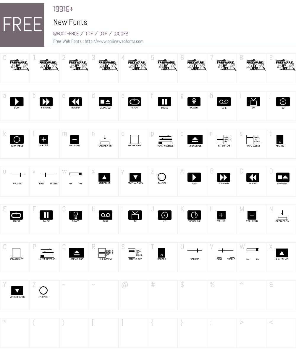 New Font Screenshots