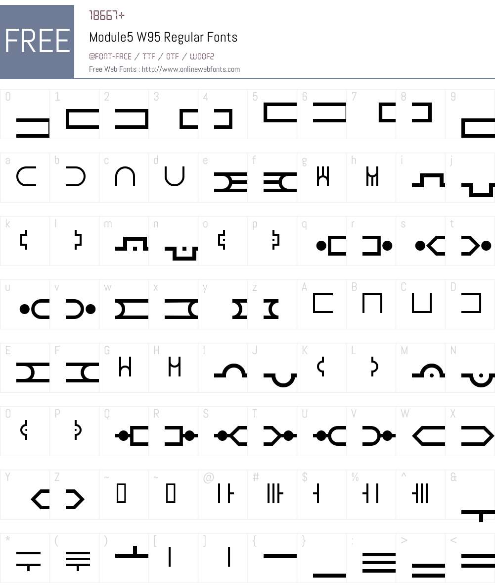 Module5 Font Screenshots