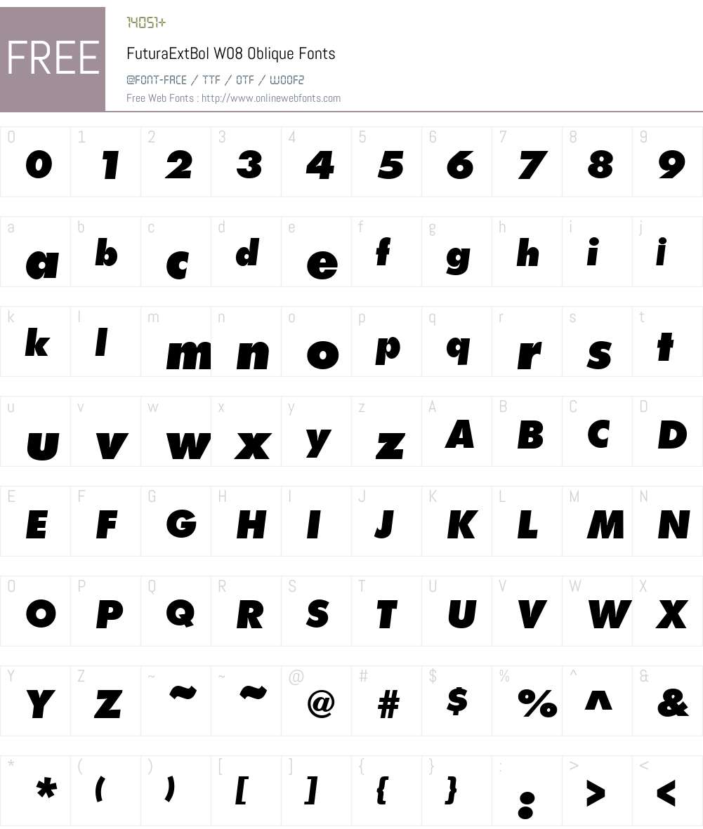 Futura Font Screenshots