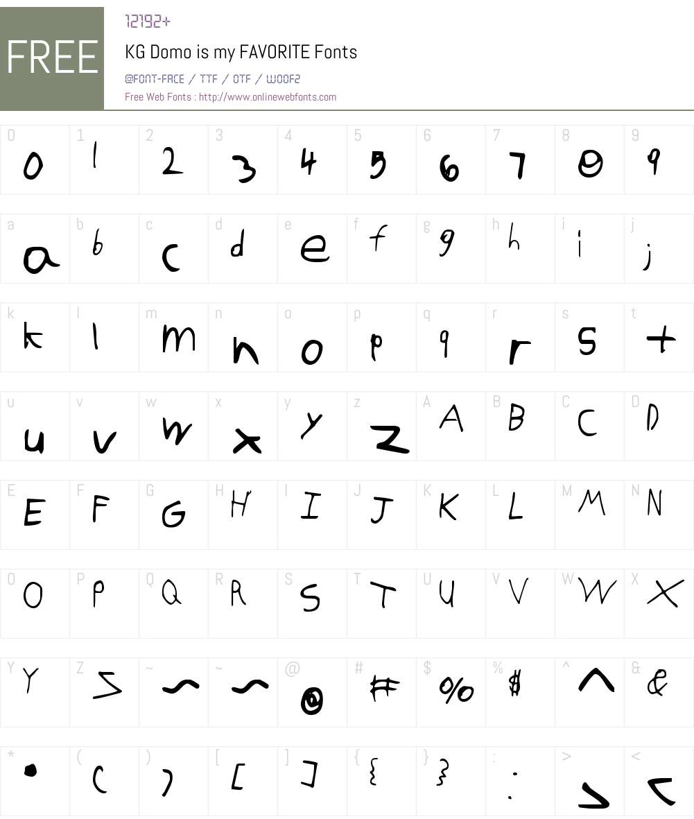KG Domo is my FAVORITE Font Screenshots