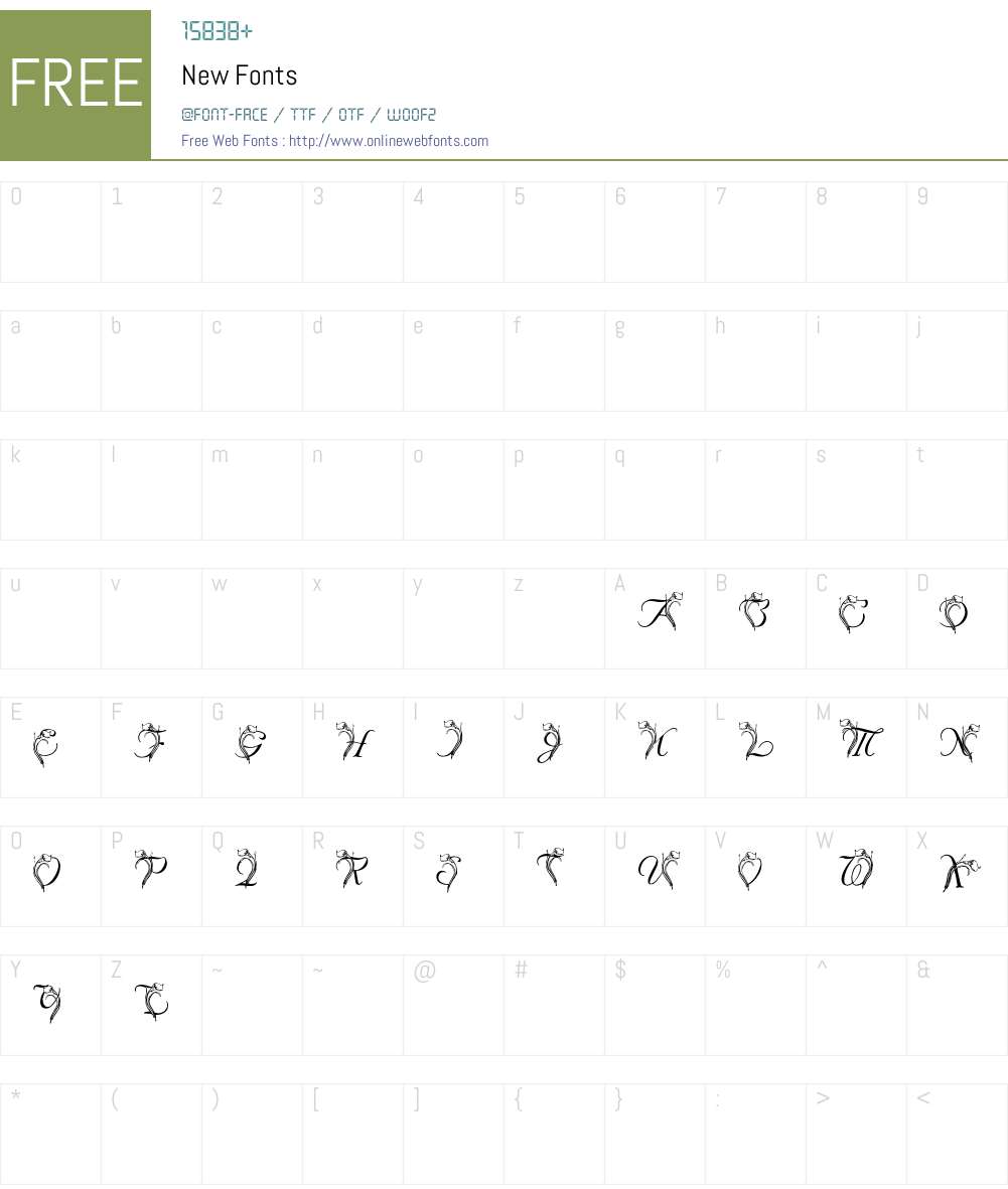 New Font Screenshots