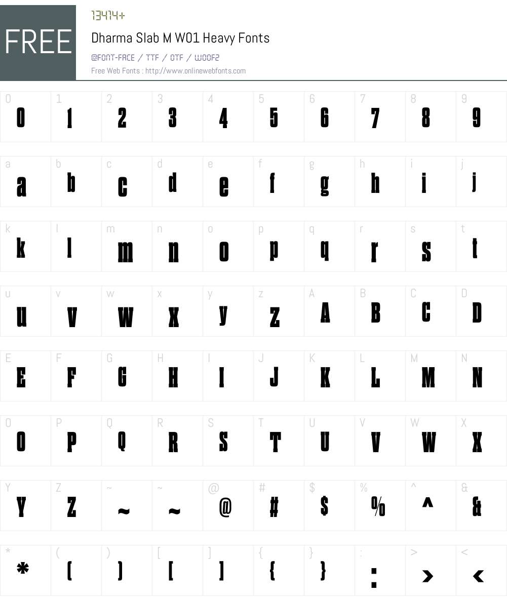 DharmaSlabMW01-Heavy Font Screenshots