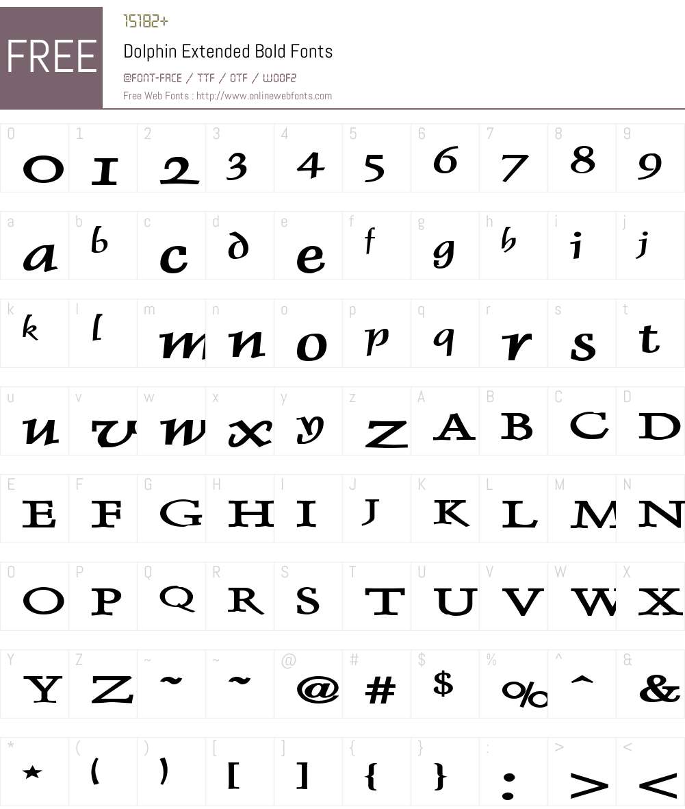 Dolphin Extended Font Screenshots