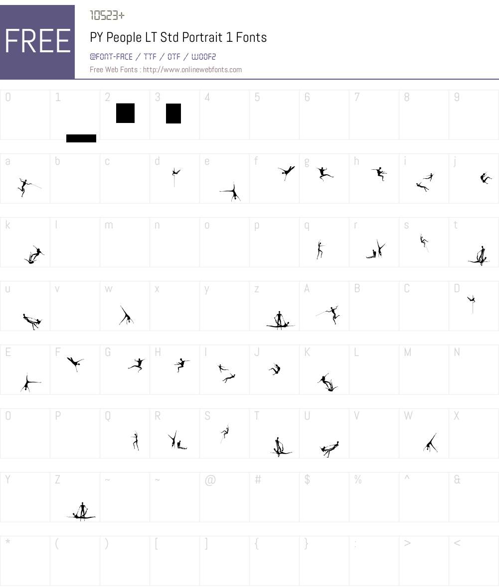 PY People LT Std Font Screenshots