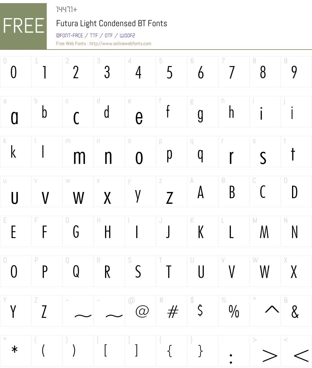 Futura Font Screenshots