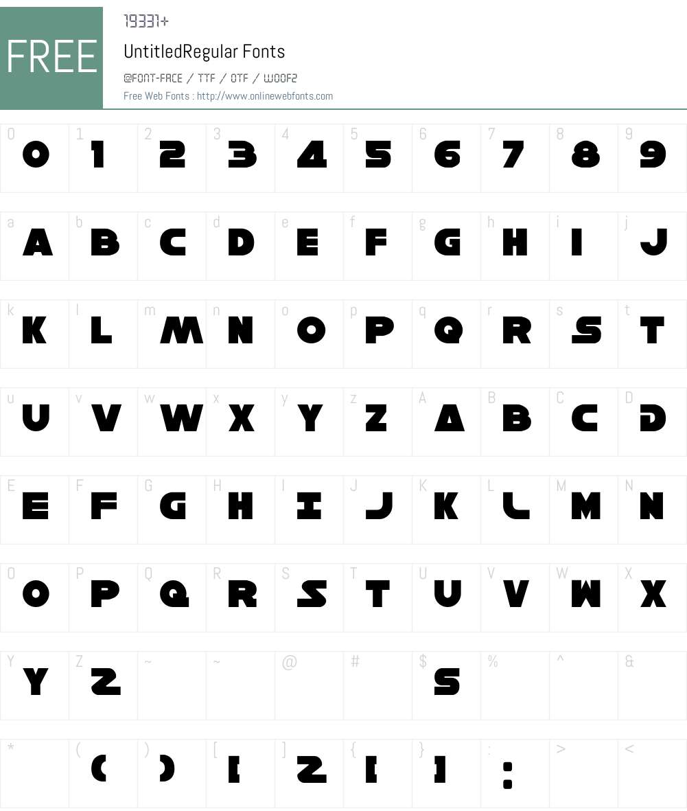 UntitledRegular V1 V1 1 Fonts Free Download - OnlineWebFonts.COM