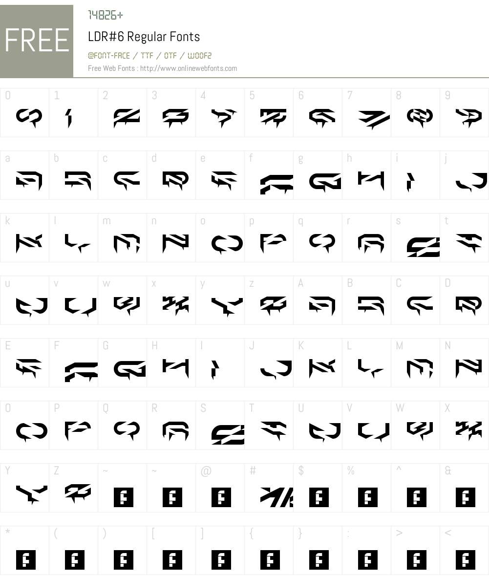 LDR#6 Font Screenshots