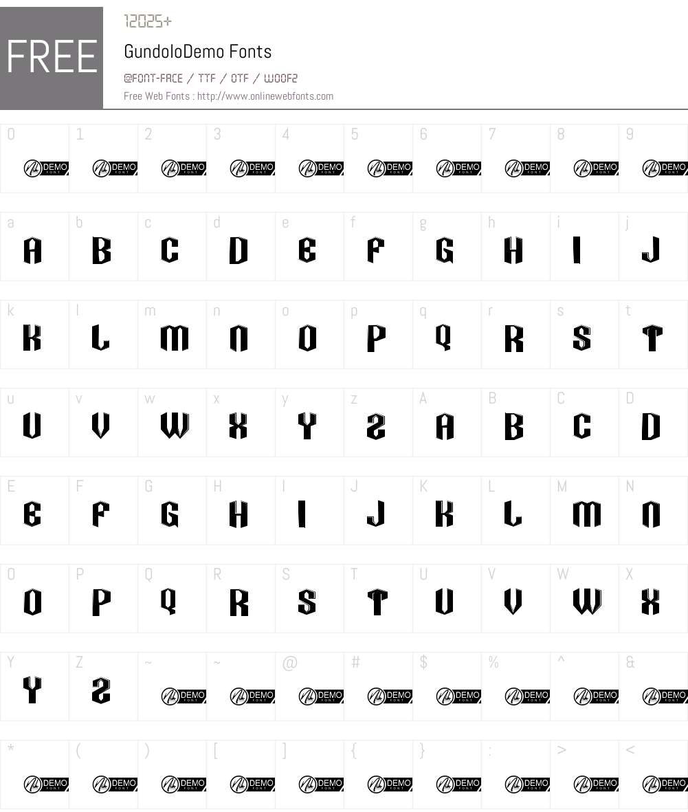 GundoloDemo 1.001;Fontself Maker 3.5.7 Fonts Free Download ...