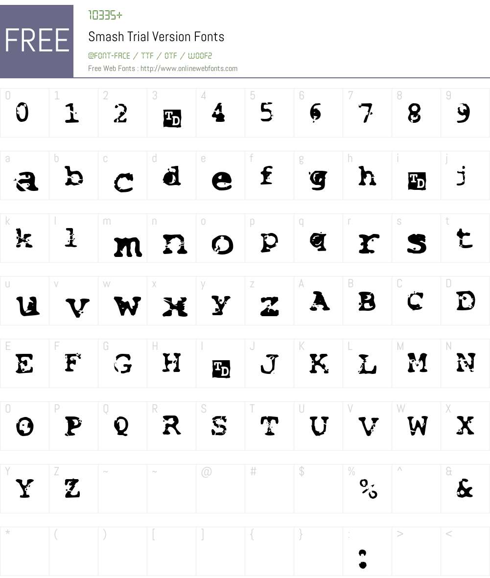 Smash Font Screenshots