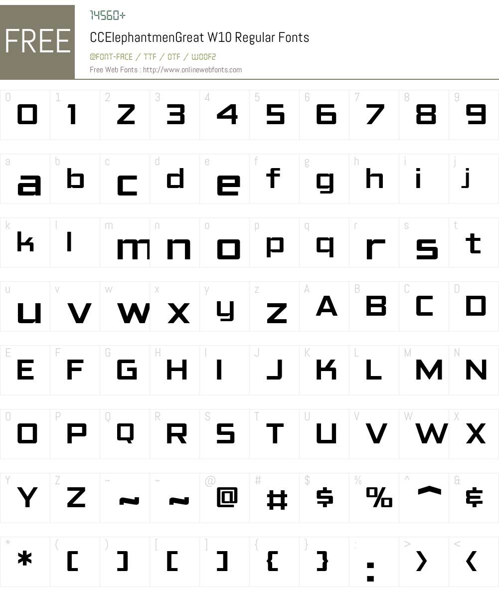 Elephantmen Great Font Screenshots